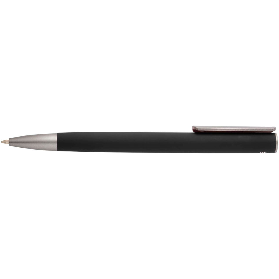 Penna a sfera in alluminio riciclato Ziguur (inchiostro nero) personalizzato con logo - Pubblienne