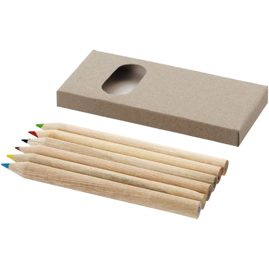 Set matite colorate da 6 pezzi Ayola personalizzato con logo - Pubblienne