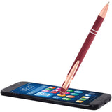 Penna a sfera con finitura oro rosa Nanna personalizzato con logo - Pubblienne