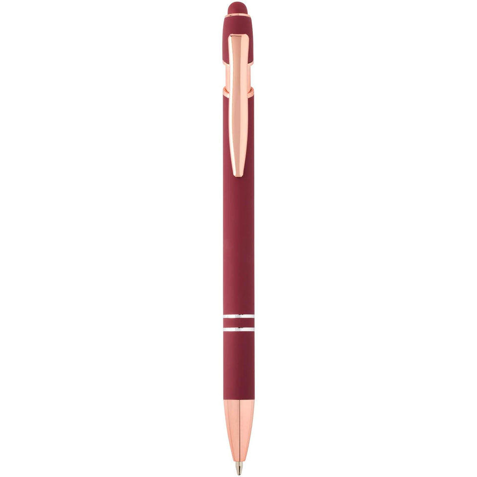 Penna a sfera con finitura oro rosa Nanna personalizzato con logo - Pubblienne