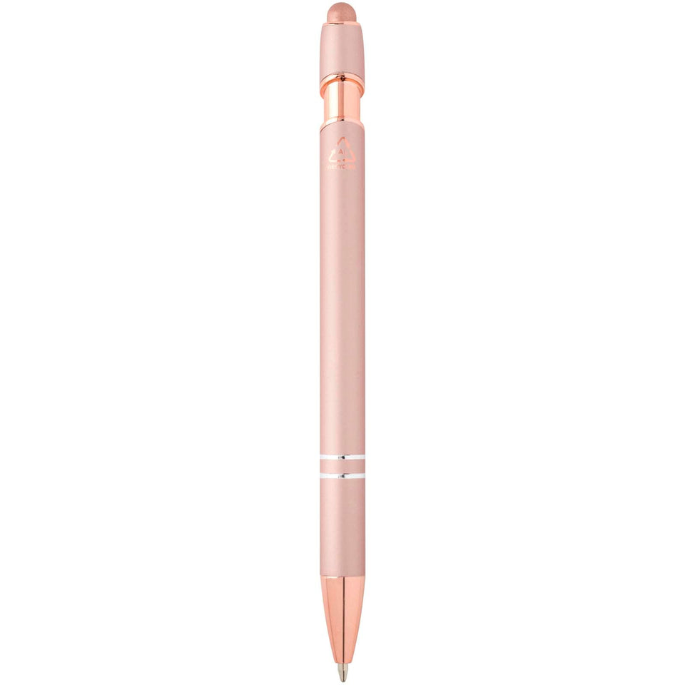 Penna a sfera con finitura oro rosa Nanna personalizzato con logo - Pubblienne