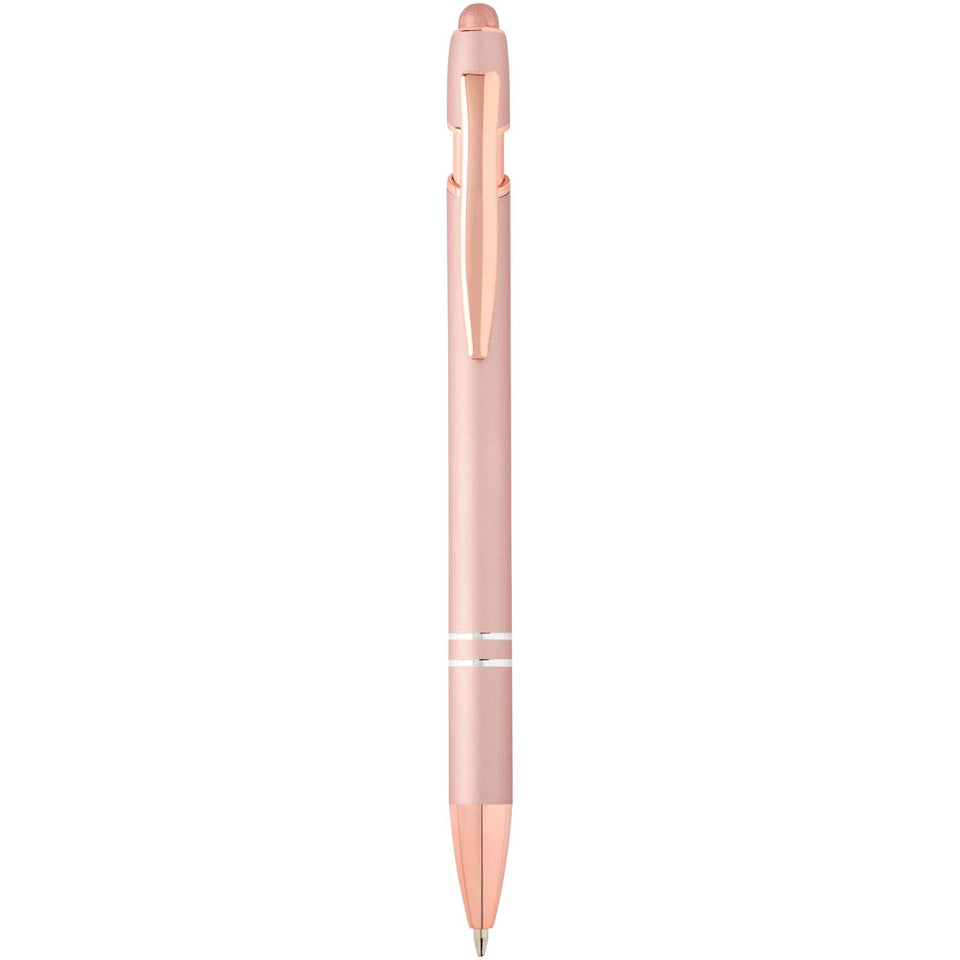 Penna a sfera con finitura oro rosa Nanna personalizzato con logo - Pubblienne