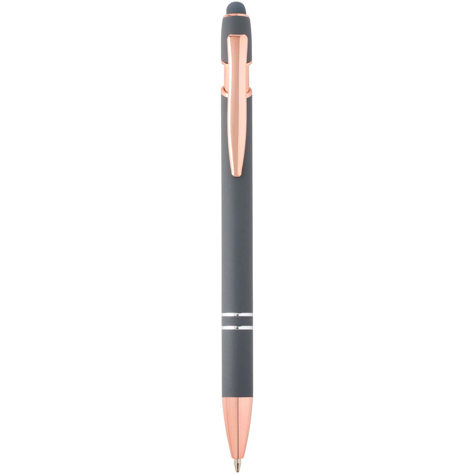 Penna a sfera con finitura oro rosa Nanna personalizzato con logo - Pubblienne