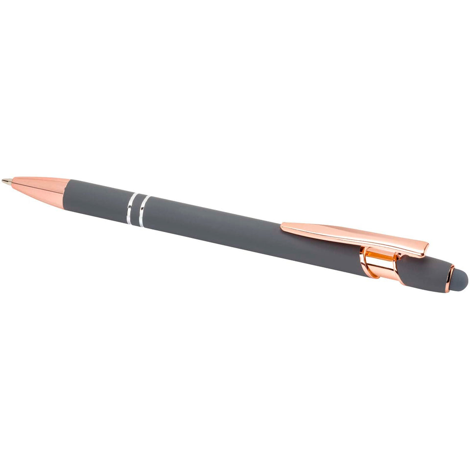 Penna a sfera con finitura oro rosa Nanna personalizzato con logo - Pubblienne
