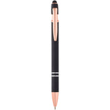 Penna a sfera con finitura oro rosa Nanna personalizzato con logo - Pubblienne