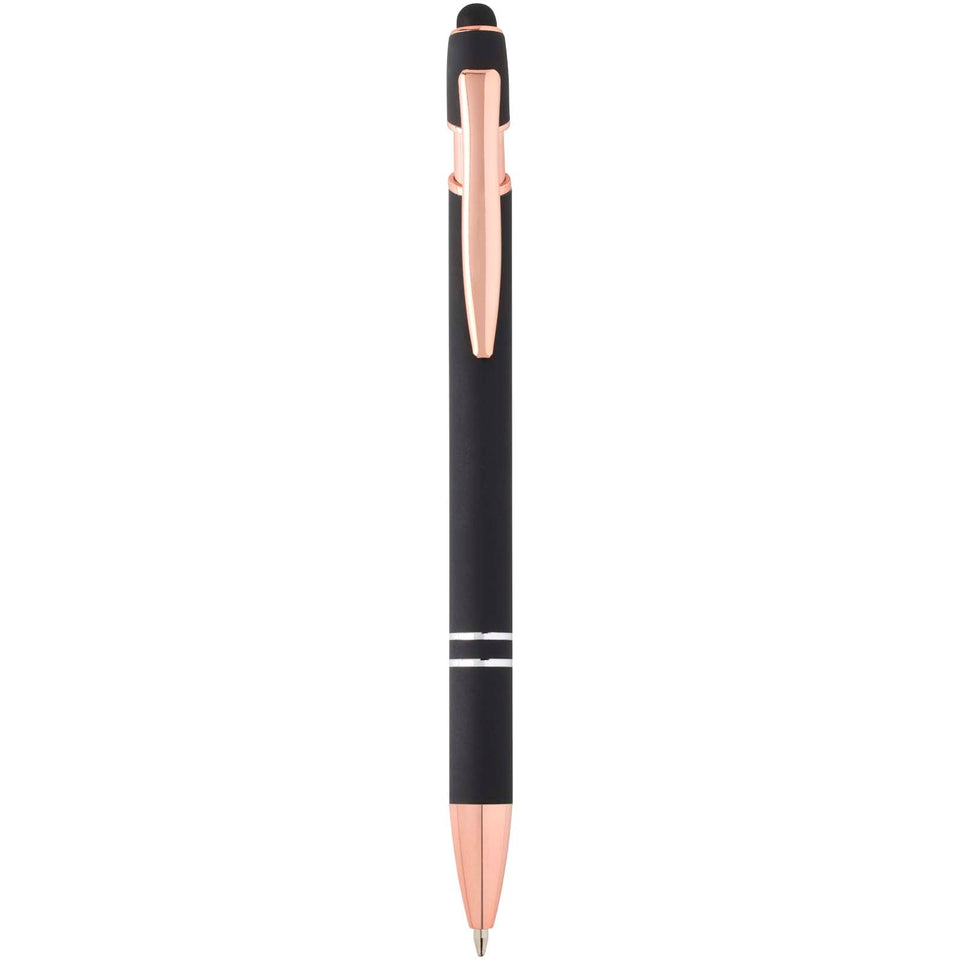 Penna a sfera con finitura oro rosa Nanna personalizzato con logo - Pubblienne