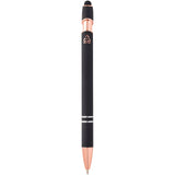 Penna a sfera con finitura oro rosa Nanna personalizzato con logo - Pubblienne
