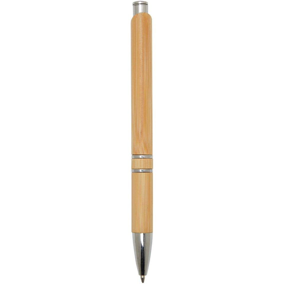 Penna a sfera in bambù Wicker (inchiostro nero) personalizzato con logo - Pubblienne