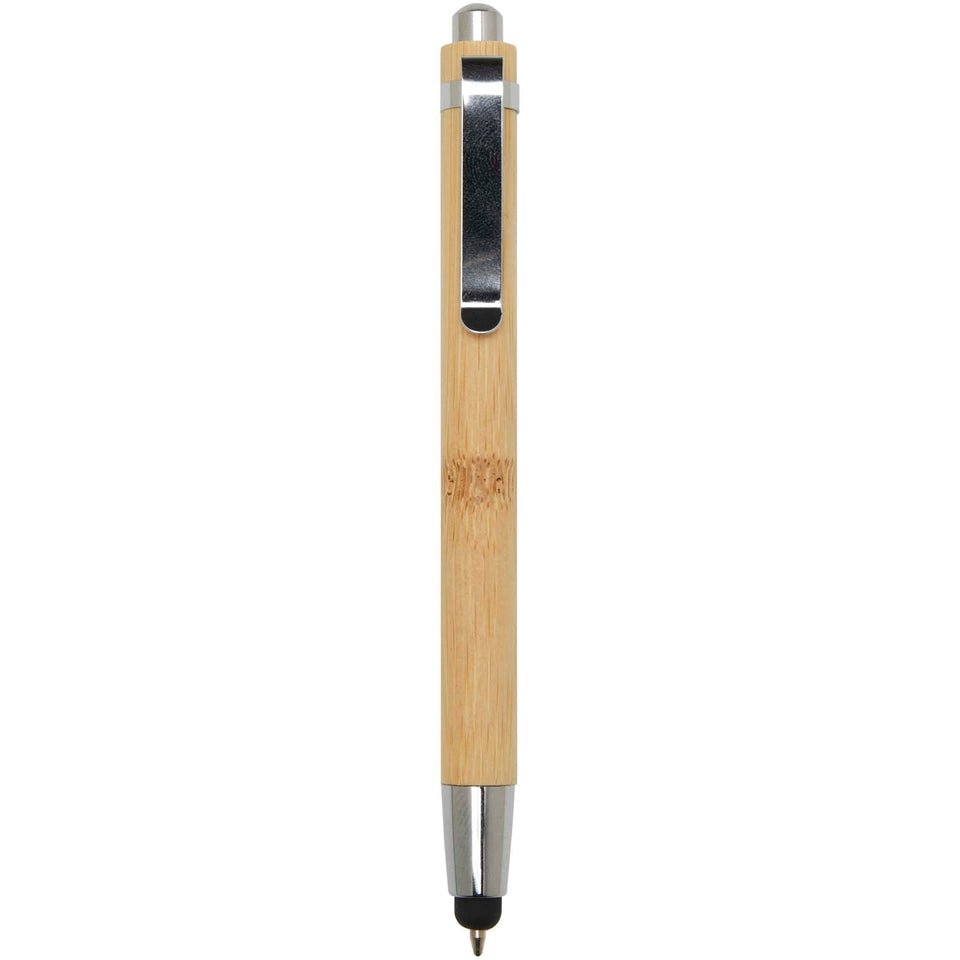 Penna a sfera in bambù Elm (inchiostro nero) personalizzato con logo - Pubblienne