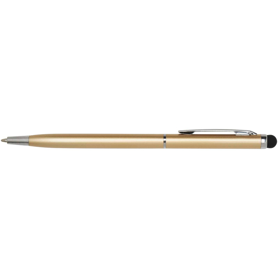 Penna a sfera in alluminio con stylus Ore (inchiostro blu) personalizzato con logo - Pubblienne