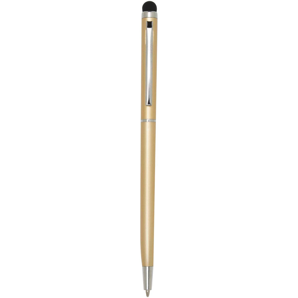 Penna a sfera in alluminio con stylus Ore (inchiostro blu) personalizzato con logo - Pubblienne
