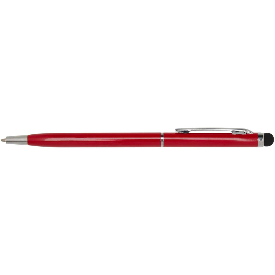 Penna a sfera in alluminio con stylus Ore (inchiostro blu) personalizzato con logo - Pubblienne