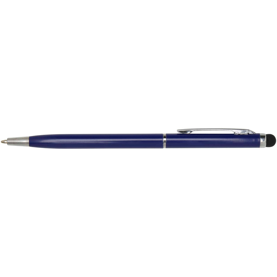 Penna a sfera in alluminio con stylus Ore (inchiostro blu) personalizzato con logo - Pubblienne