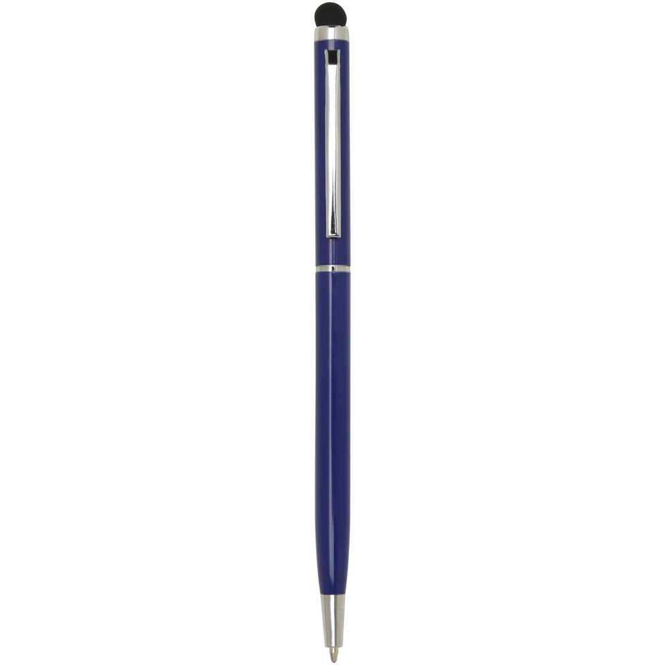 Penna a sfera in alluminio con stylus Ore (inchiostro blu) personalizzato con logo - Pubblienne