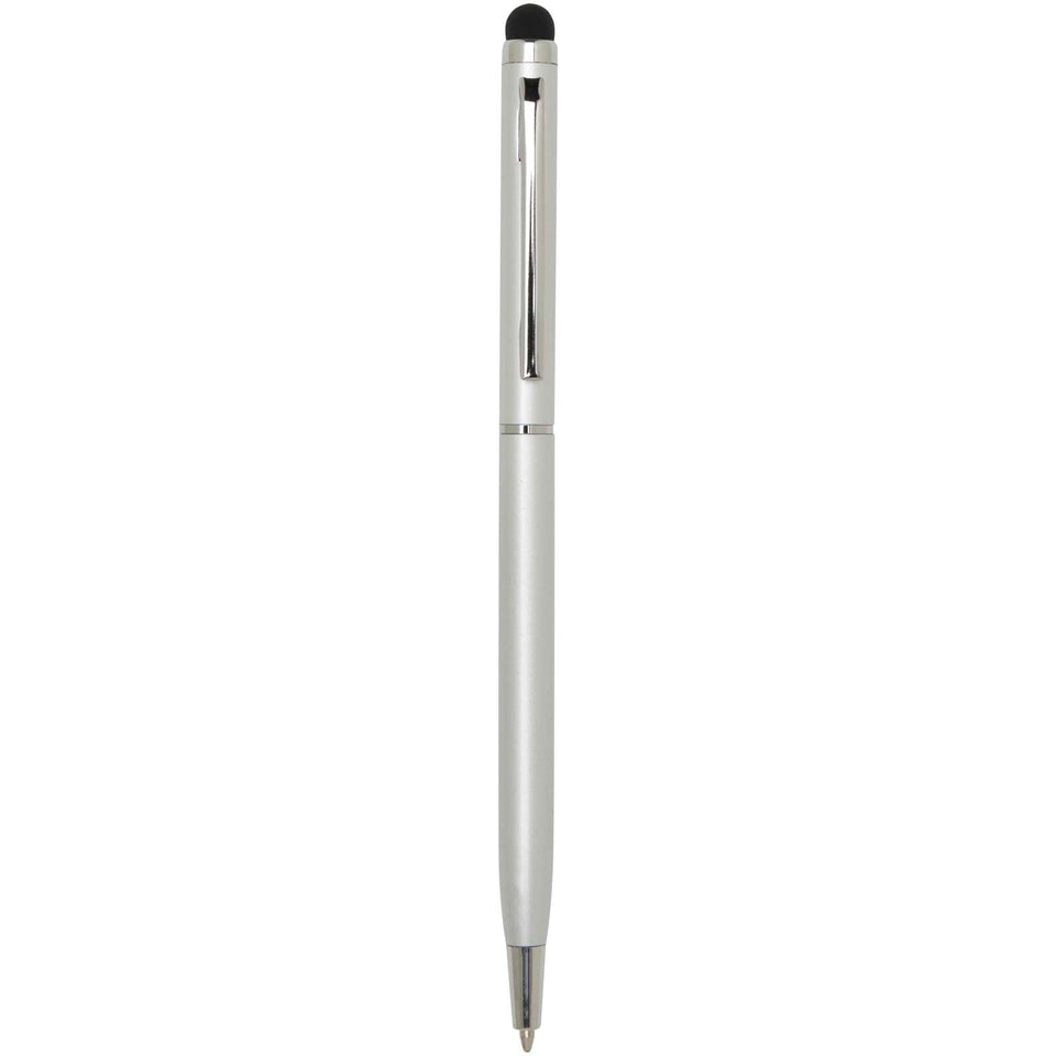Penna a sfera in alluminio con stylus Ore (inchiostro blu) personalizzato con logo - Pubblienne