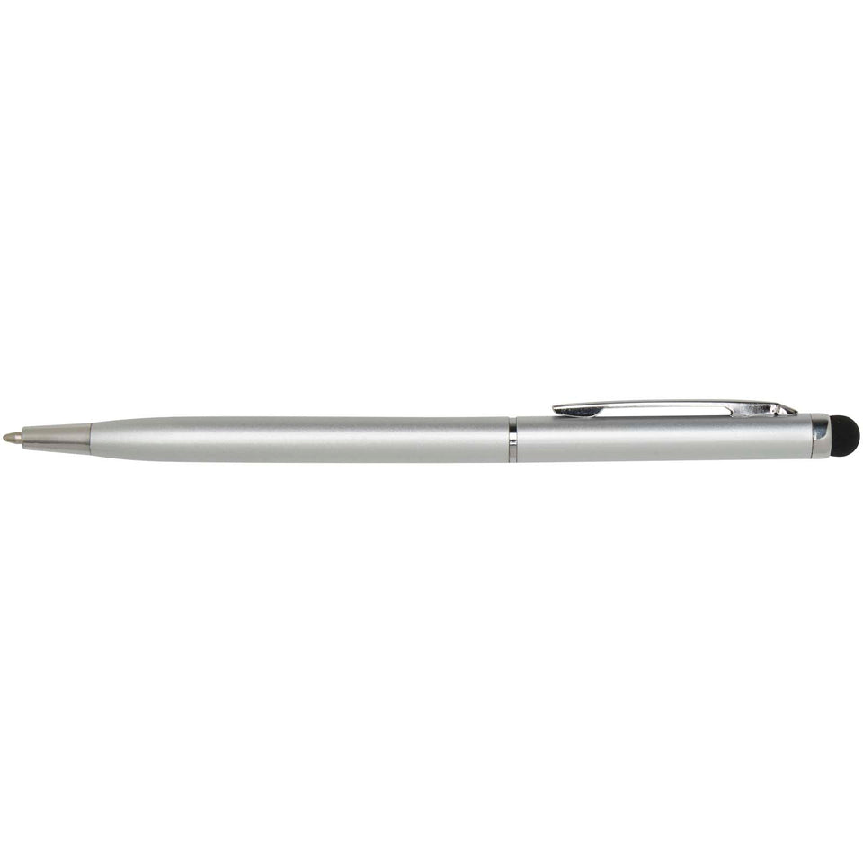 Penna a sfera in alluminio con stylus Ore (inchiostro blu) personalizzato con logo - Pubblienne