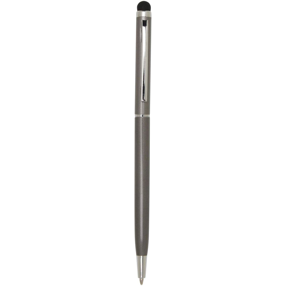 Penna a sfera in alluminio con stylus Ore (inchiostro blu) personalizzato con logo - Pubblienne