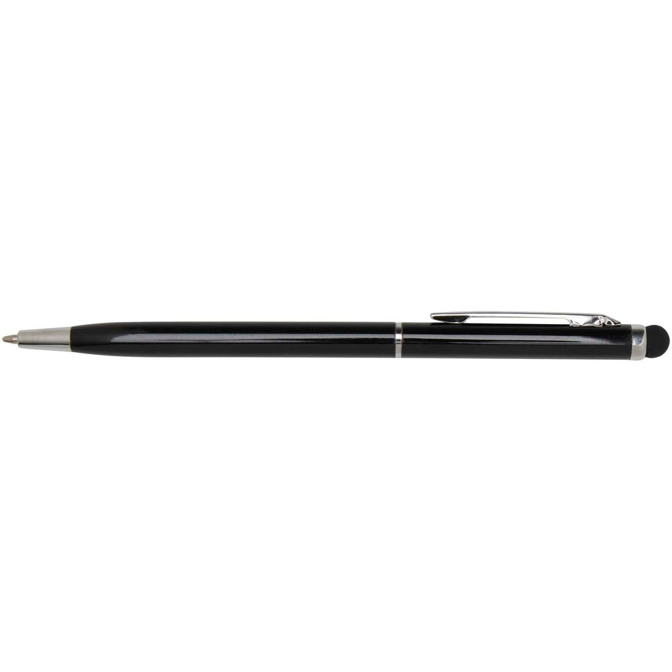 Penna a sfera in alluminio con stylus Ore (inchiostro blu) personalizzato con logo - Pubblienne