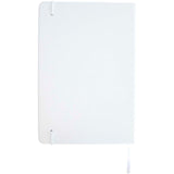 Set con blocco note formato A5 con copertina rigida e penna roller Legato Elegance personalizzato con logo - Pubblienne