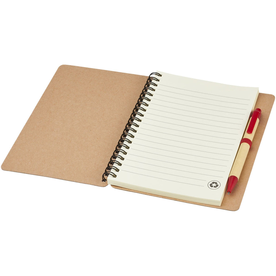 Blocco note riciclato con penna Priestly personalizzato con logo - Pubblienne