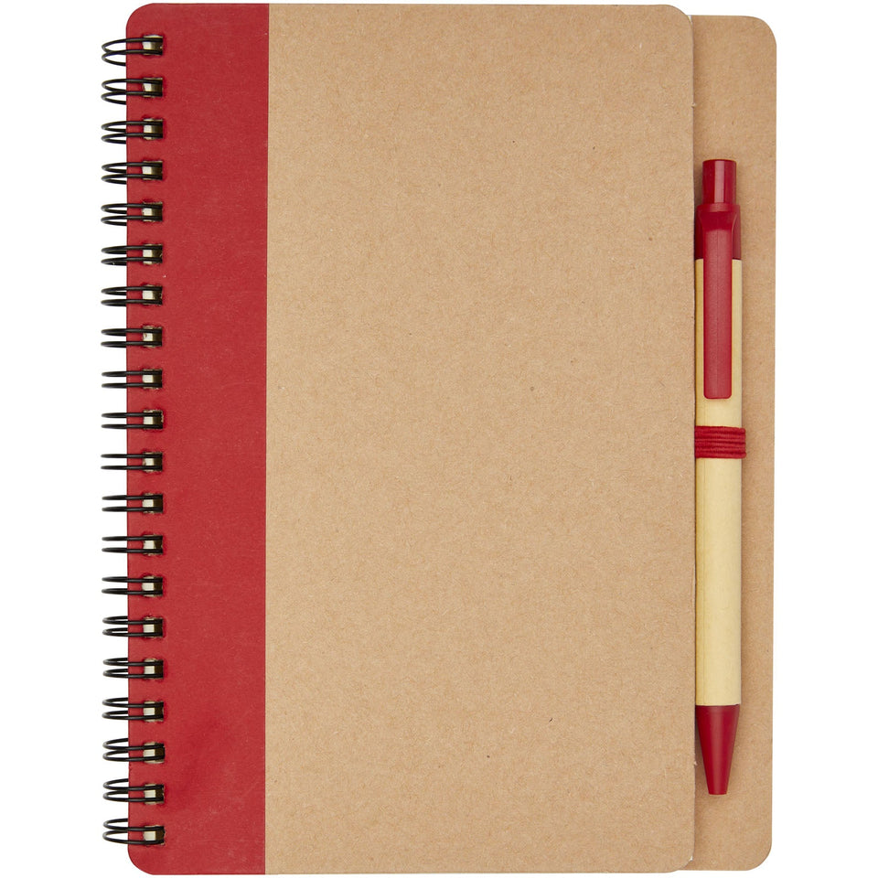 Blocco note riciclato con penna Priestly personalizzato con logo - Pubblienne