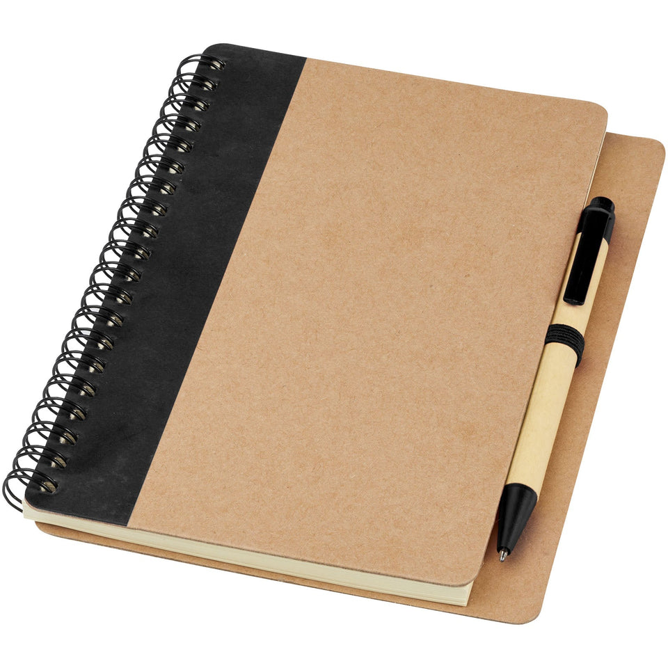 Blocco note riciclato con penna Priestly personalizzato con logo - Pubblienne
