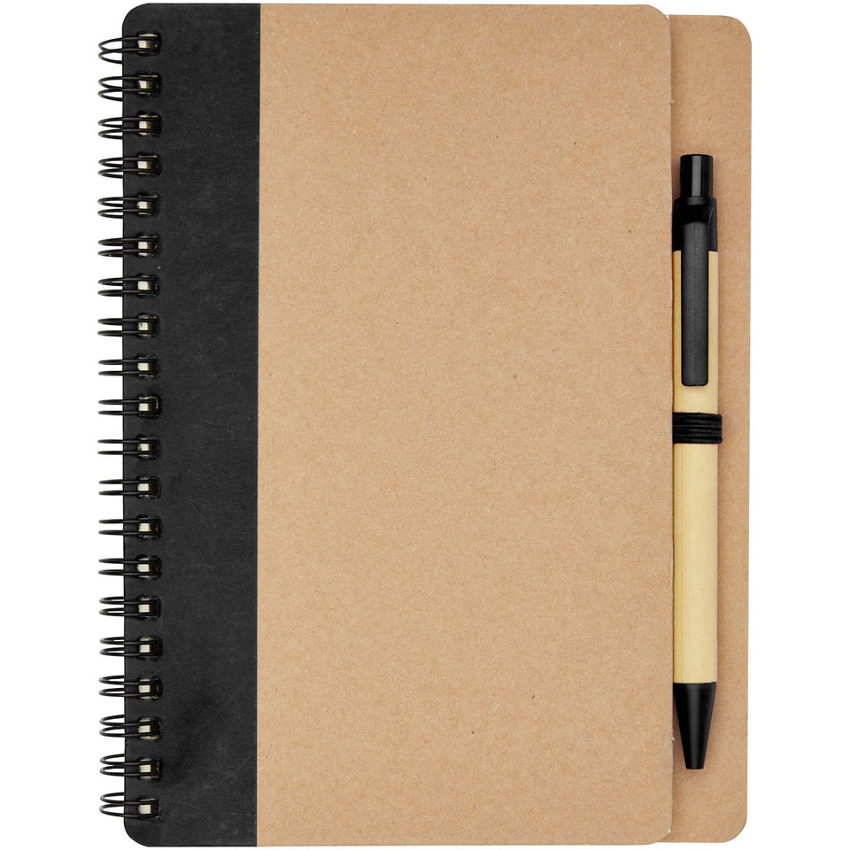 Blocco note riciclato con penna Priestly personalizzato con logo - Pubblienne