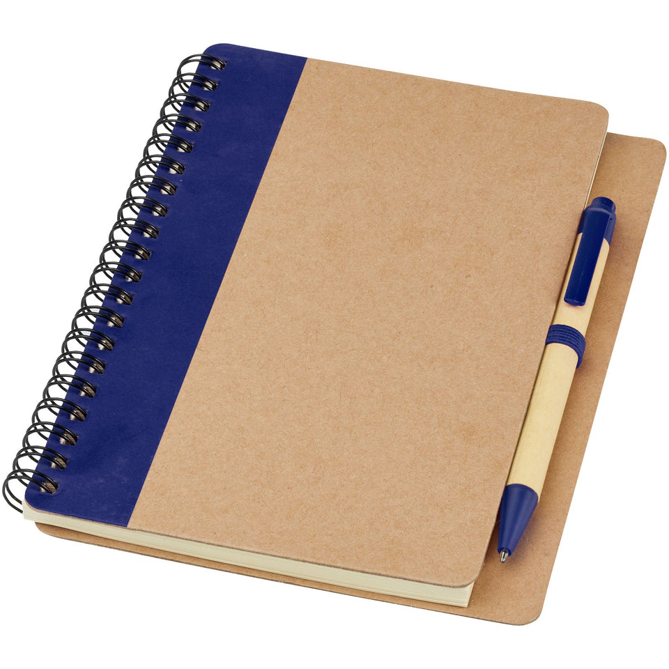 Blocco note riciclato con penna Priestly personalizzato con logo - Pubblienne
