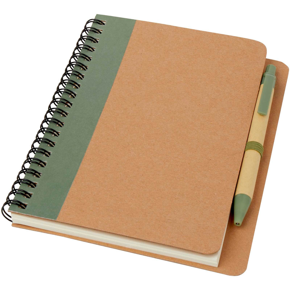 Blocco note riciclato con penna Priestly personalizzato con logo - Pubblienne