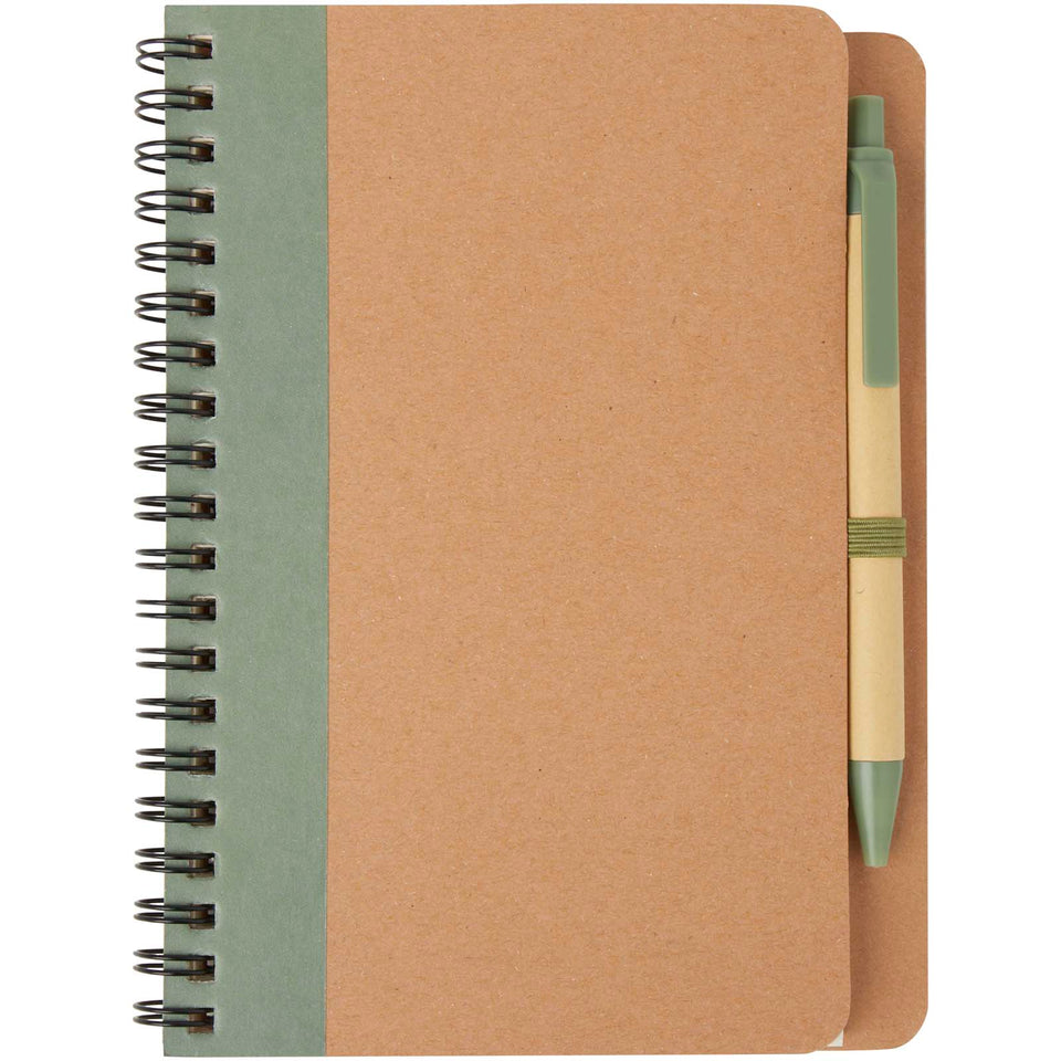 Blocco note riciclato con penna Priestly personalizzato con logo - Pubblienne