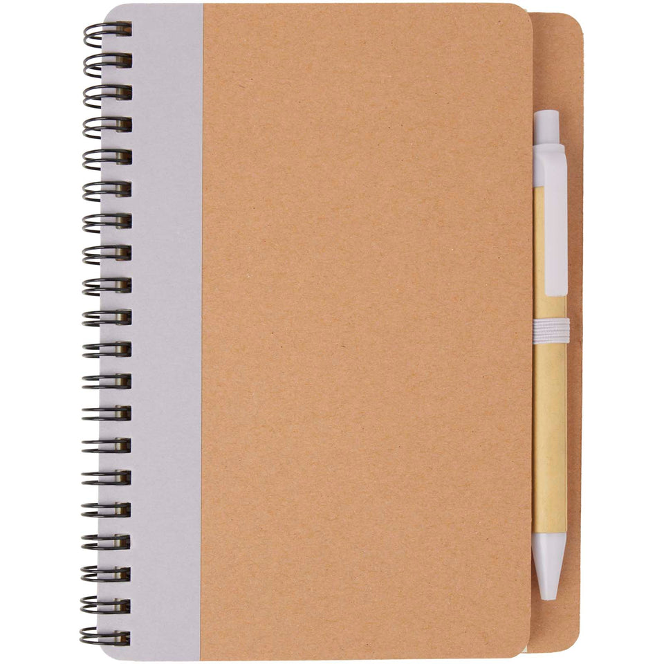 Blocco note riciclato con penna Priestly personalizzato con logo - Pubblienne