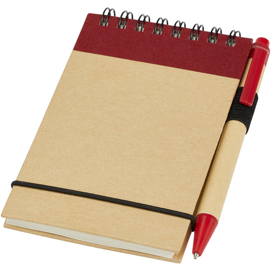 Taccuino riciclato formato A7 con penna Zuse personalizzato con logo - Pubblienne