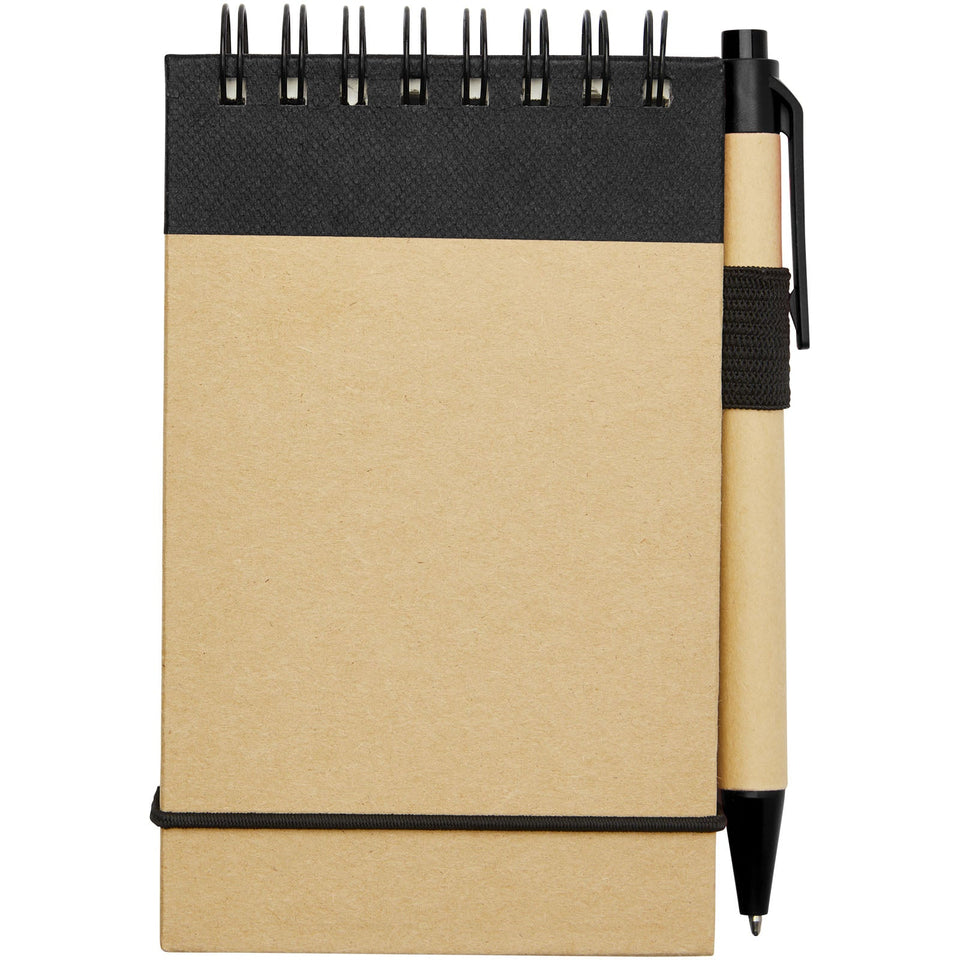 Taccuino riciclato formato A7 con penna Zuse personalizzato con logo - Pubblienne