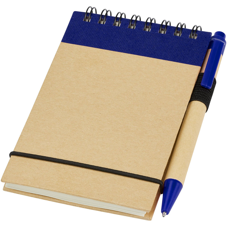 Taccuino riciclato formato A7 con penna Zuse personalizzato con logo - Pubblienne