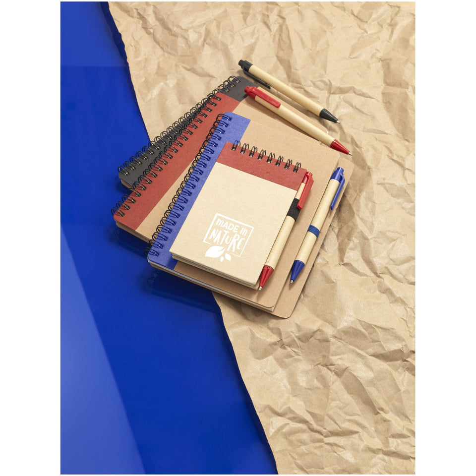 Taccuino riciclato formato A7 con penna Zuse personalizzato con logo - Pubblienne