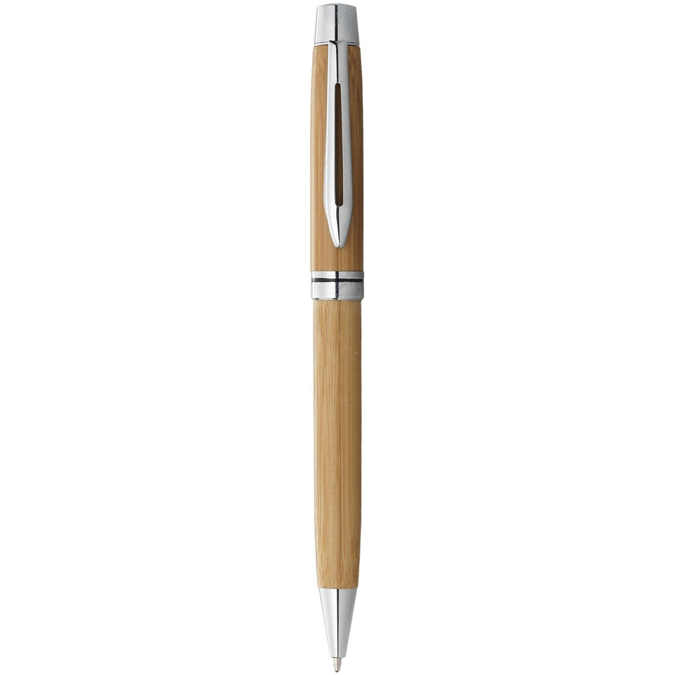 Penna a sfera in bambù Jakarta (inchiostro nero) personalizzato con logo - Pubblienne