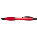 Penna a sfera in plastica riciclata con finiture nere (inchiostro nero) Nash personalizzato con logo - Pubblienne
