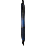 Penna a sfera in plastica riciclata con finiture nere (inchiostro nero) Nash personalizzato con logo - Pubblienne