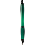 Penna a sfera in plastica riciclata con finiture nere (inchiostro nero) Nash personalizzato con logo - Pubblienne