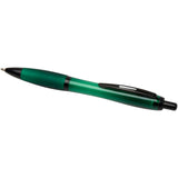 Penna a sfera in plastica riciclata con finiture nere (inchiostro nero) Nash personalizzato con logo - Pubblienne