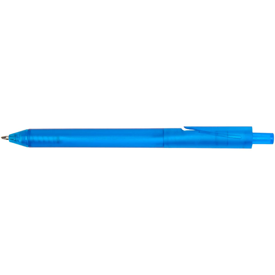 Set di blocco note con copertina morbida in plastica riciclata e penna a sfera (inchiostro blu) Niove personalizzato con logo - Pubblienne