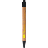 Penna a sfera in bambù Borneo (inchiostro nero) personalizzato con logo - Pubblienne