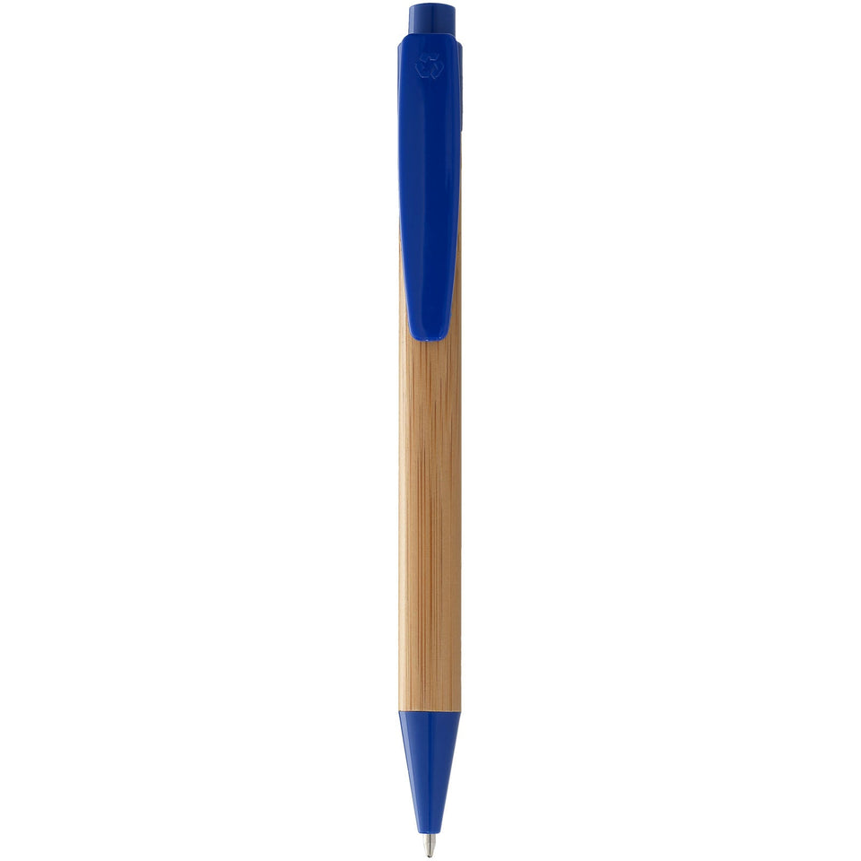 Penna a sfera in bambù Borneo (inchiostro nero) personalizzato con logo - Pubblienne
