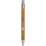 Penna a sfera in bambù Borneo (inchiostro nero) personalizzato con logo - Pubblienne