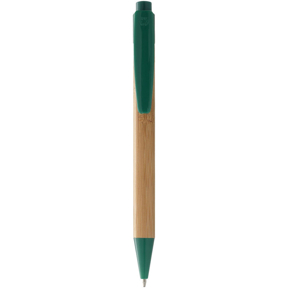 Penna a sfera in bambù Borneo (inchiostro nero) personalizzato con logo - Pubblienne