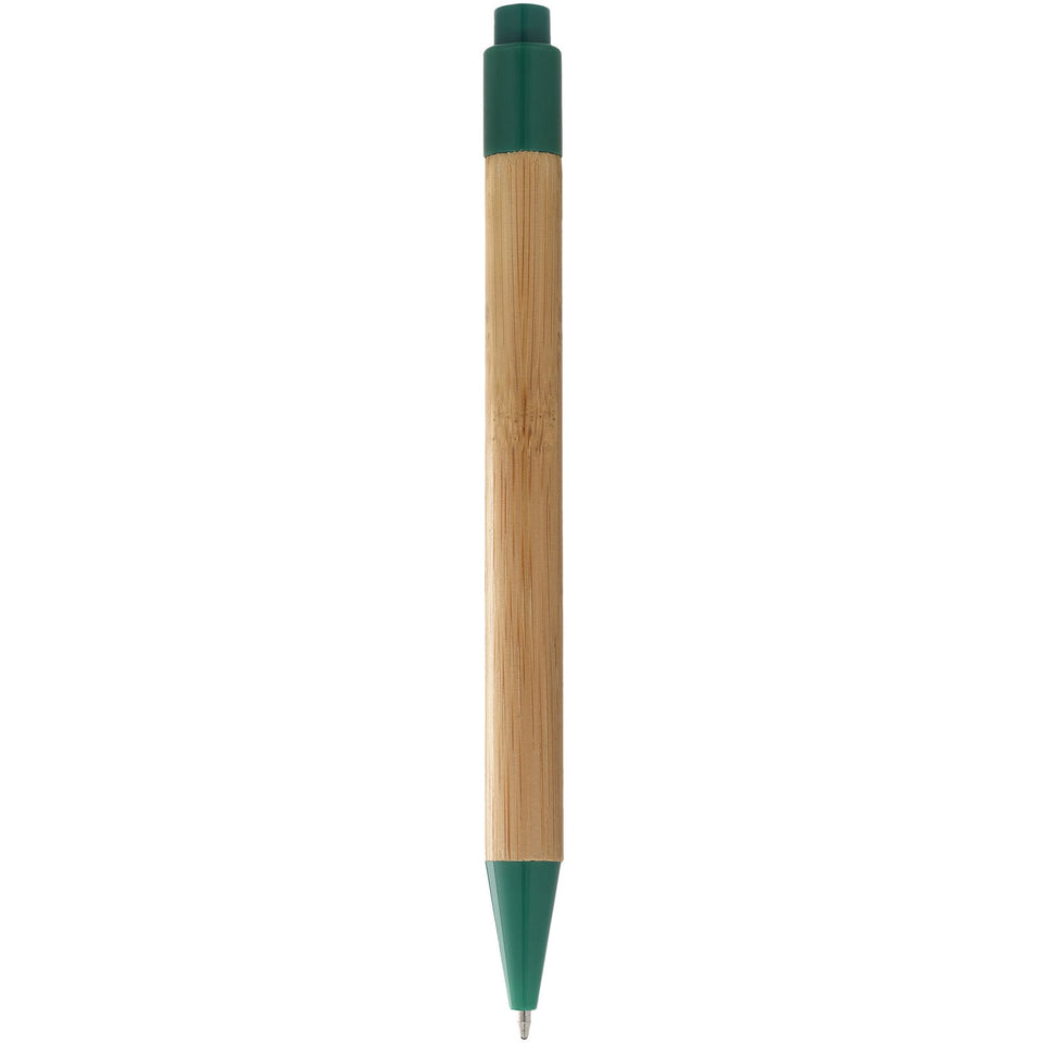 Penna a sfera in bambù Borneo (inchiostro nero) personalizzato con logo - Pubblienne