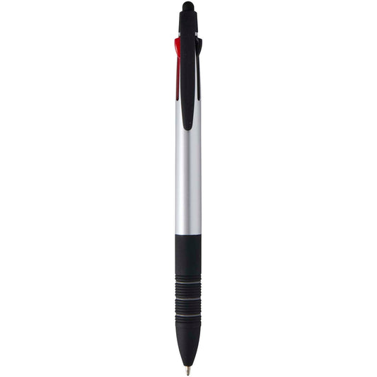 Penna a sfera in materiale riciclato certificato RCS a 3 inchiostri con stilo Trine personalizzato con logo - Pubblienne