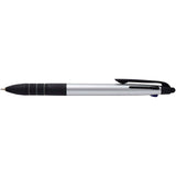 Penna a sfera in materiale riciclato certificato RCS a 3 inchiostri con stilo Trine personalizzato con logo - Pubblienne