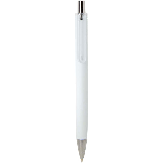 Penna a sfera in materiale riciclato certificato RCS con finitura metallica (inchiostro nero) Feld personalizzato con logo - Pubblienne