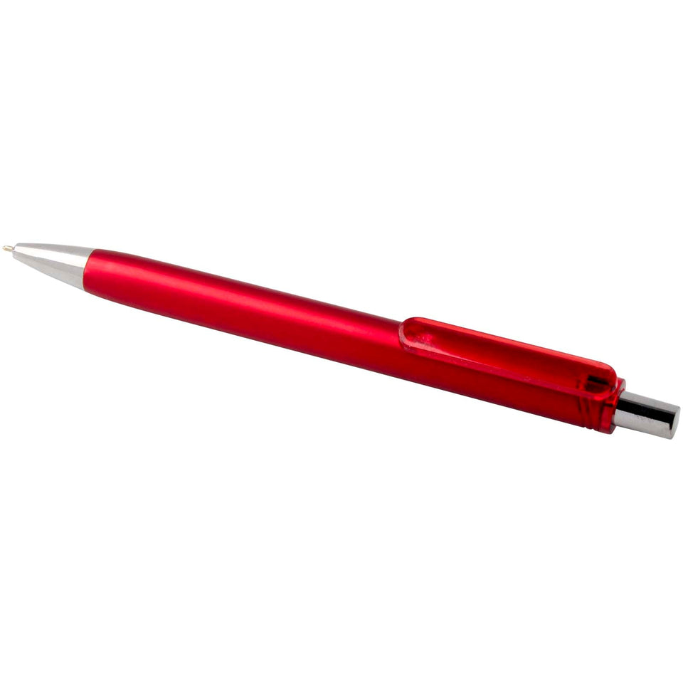 Penna a sfera in materiale riciclato certificato RCS con finitura metallica (inchiostro nero) Feld personalizzato con logo - Pubblienne